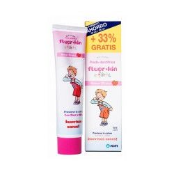 Fluor Kin Pasta Dental Infantil Sabor Fresa 75 ml. + 25 ml.