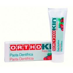 PASTA DENTAL ORTHO KIN FRESA MENTOLADA 75 ML.