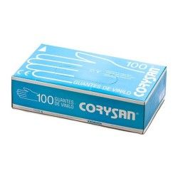 GUANTES VINILO CORYSAN T/PEQUEÑA 100 UND,