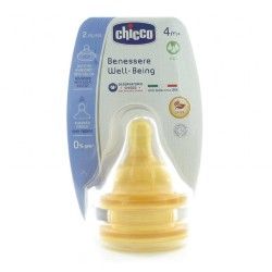 TETINA BIBERON CHICCO B/ANCHA 3 ORIFICIOS 2 U