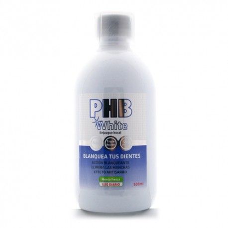 PHB WHITE ENJUAGUE BUCAL BLANQUEADOR 500 M