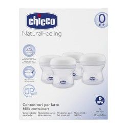 CONTENEDOR CHICCO LECHE MATERNA 4UDS.