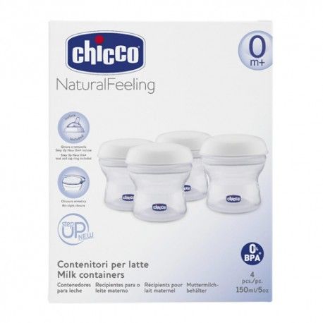 CONTENEDOR CHICCO LECHE MATERNA 4UDS.