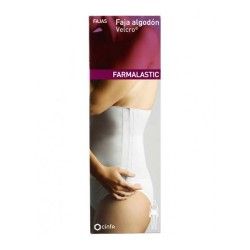 FAJA FARMALASTIC ALGODON C/VELCRO T.3 BLANCA