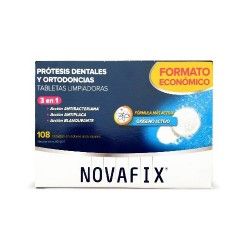 NOVAFIX TABLETAS LIMPIADORAS ANTIBACTER 108UD