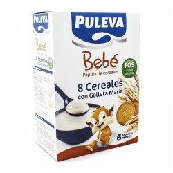 PULEVA BEBE 8 CEREALES/GALLETA MARIA FOS 600G