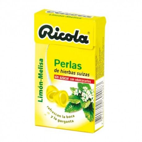 Ricola Perlas Sabor Limón-Melisa Sin Azúcar 25 gr.