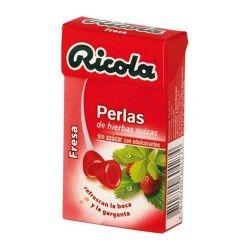 Ricola Perlas Sabor Fresa Sin Azúcar 25 gr.