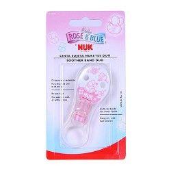 CINTA SUJETA CHUPETE NUK DUO ROSE