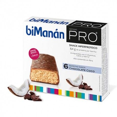 BIMANAN PRO BARRITAS DE CHOCOLATE COCO 162 G