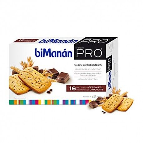 BIMANAN PRO GALLETAS CEREALES C/PEPITAS CHOCO