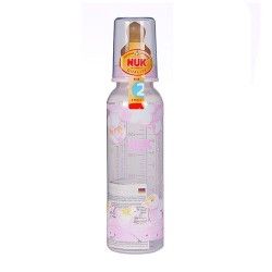 BIBERON NUK PP LATEX 2L ROSE 330 ML.