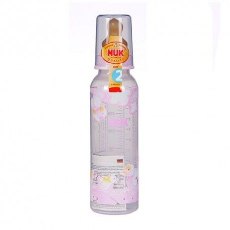 BIBERON NUK PP LATEX 2L ROSE 330 ML.