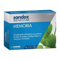 BIENESTAR MEMORIA SANDOZ 30 CAPSULAS