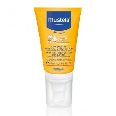 Mustela Leche Solar Muy Alta Protección Especial Cara SPF 50+ 40 ml.