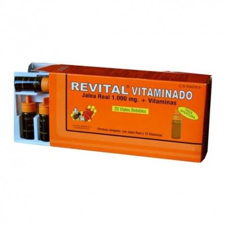 Revital Vitaminado Jalea Real + Vitaminas 20 Ampollas Bebibles