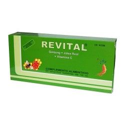 Revital Ginseng + Jalea Real + Vitamina C 20 Ampollas