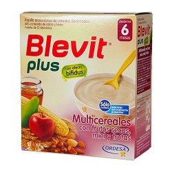 Blevit Plus Multicereales Con Frutos Secos, Miel y Frutas 600 gr.