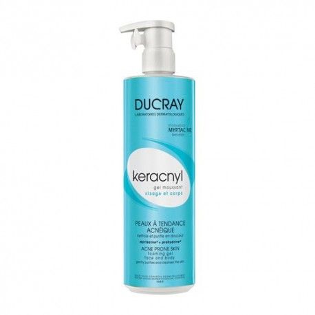 Ducray Keracnyl Gel Limpiador Piel Acnéica 400 ml.