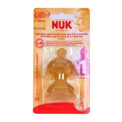 TETINA BIBERON NUK FC 1S LATEX BLISTER X2 UND