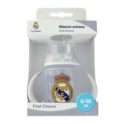 Nuk Biberón First Choice Entrena Real Madrid Tetina Silicona Talla M Con Asas 6-18m 150 ml.