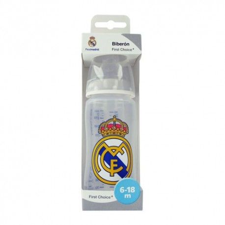 Nuk Biberón First Choice Real Madrid Tetina Silicona Talla M 6-18m 300 ml.