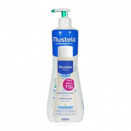 Mustela Pack Gel Dermolimpiador 750 ml. + Champú Suave 200 ml. 15% de Descuento