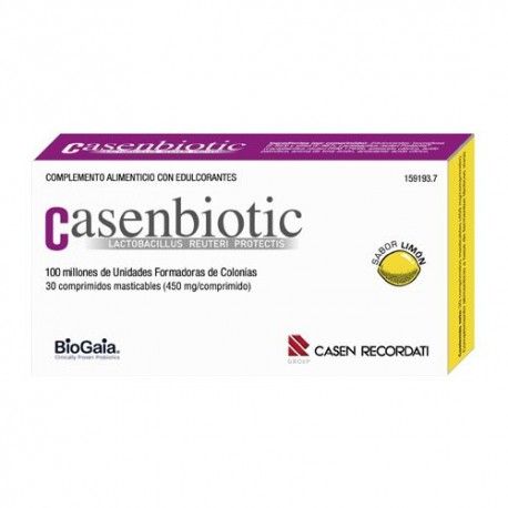 Casenbiotic Limón 30 Comprimidos Masticables