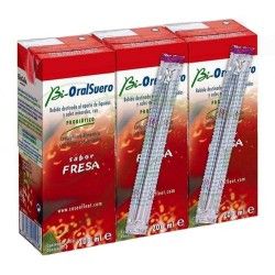 Bi-OralSuero Sabor Fresa 200 ml. Pack 3 Unidades