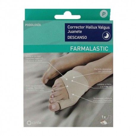 Farmalastic Corrector Hallux Valgus Juanete Descanso Talla G