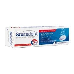 STERADENT ACTI PLUS 60 TAB.EFER LIMPIA PROTES