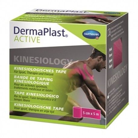 DermaPlast Active Kinesiology Cinta Kinesiológica Rosa 5 cm. x 5 m.