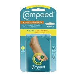 Compeed Callos Tratamiento Ácido Salicílico 6 Apósitos Medianos