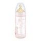 Nuk Rose & Blue Biberón Plástico Rosa Tetina T1 0-6m Látex M 300 ml.