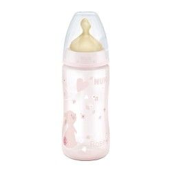 Nuk Rose & Blue Biberón Plástico Rosa Tetina T1 0-6m Látex M 300 ml.