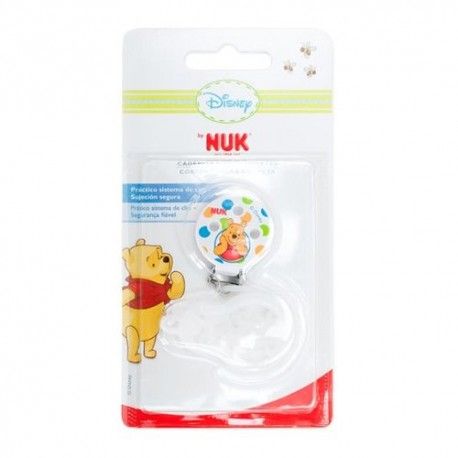 Nuk Sujeta Chupetes Con Cadenita Winnie the Pooh 1 Unidad