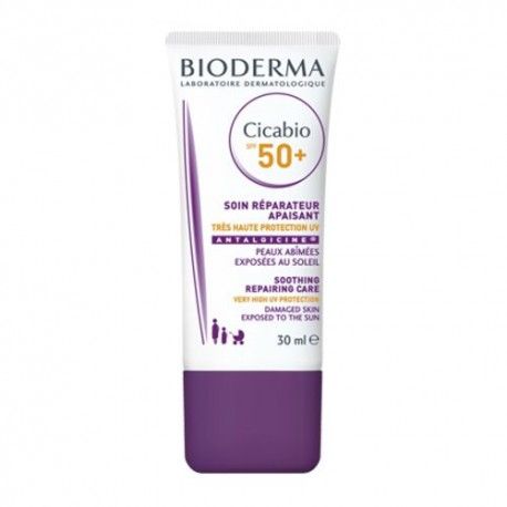 Bioderma Cicabio Crema Reparadora Calmante SPF 50+ 30 ml.