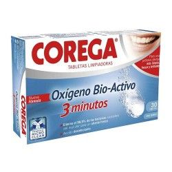 Corega Oxígeno Bio-Activo Limpieza Prótesis Dentales 30 Tabletas