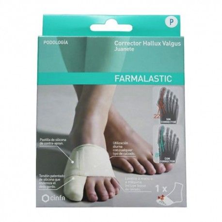 Farmalastic Corrector Hallux Valgus Juanete Talla P 1 Unidad