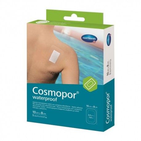 Cosmopor Waterproof Apósito Adhesivo Impermeable 10 cm. x 8 cm. 5 Unidades