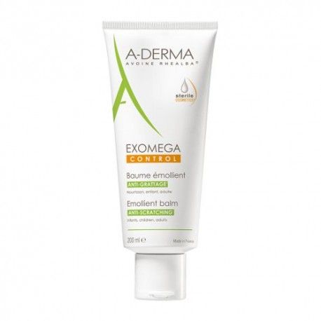 A-Derma Exomega Control Bálsamo Emoliente Cosmética Estéril 200 ml.