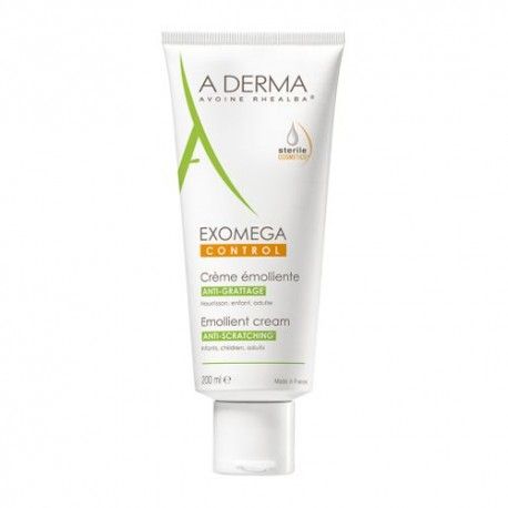 A-derma Exomega Control Crema Emoliente Cosmética Estéril 200 ml.