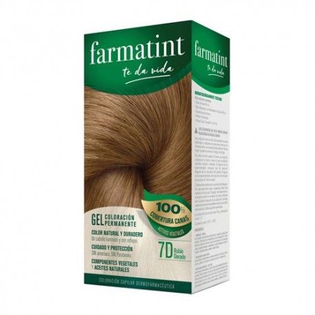 Farmatint Gel Coloración Permanente 7D Rubio Dorado