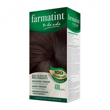 Farmatint Gel Coloración Permanente 4N Castaño