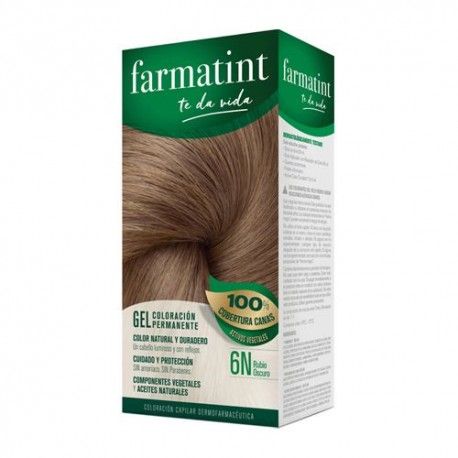 Farmatint Gel Coloración Permanente 6N Rubio Oscuro