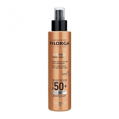 Filorga UV-Bronze Body Spray Solar Antiedad Nutri-Regenerante SPF 50+ 150 ml.