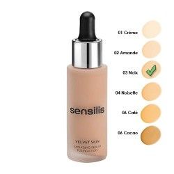 Sensilis Velvet Skin Maquillaje Antiedad en Sérum 03 Noix 30 ml.