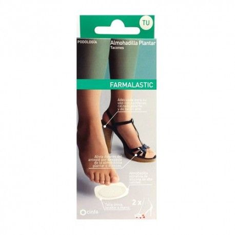 Farmalastic Almohadilla Plantar Tacones Talla Única 2 Unidades