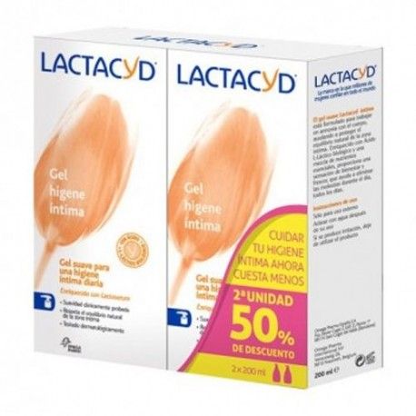 Lactacyd Íntimo Duplo 200 ml. 2ª Unidad 50% de Descuento