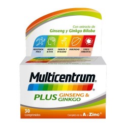 Multicentrum Plus Ginseng & Ginkgo 30 Comprimidos